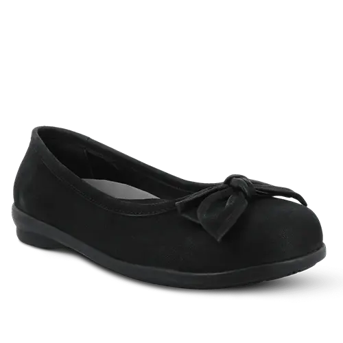 Green Comfort Vela Bow Ballerina sko
