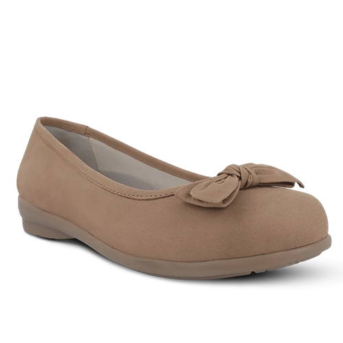 Green Comfort Vela Bow Ballerina sko