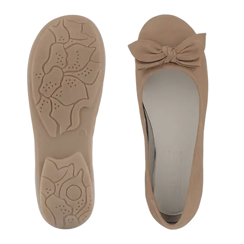 Green Comfort Vela Bow Ballerina sko