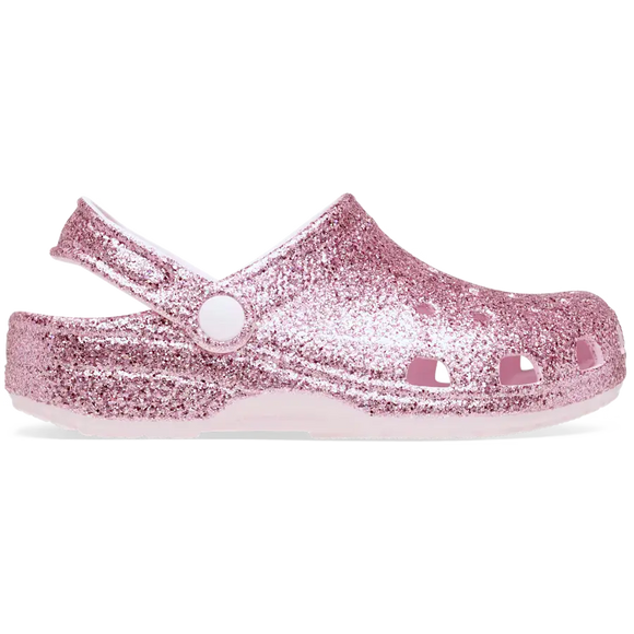 Crocs Toddler Classic Chunky Glitter sandal