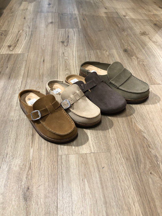 Nou Corwin Unisex Leather Cork Clog sandal