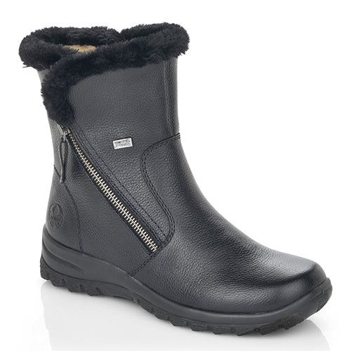 Rieker Stivaletti classici da donna Y6104, stivaletti da donna, inserto sciolto, idrorepellenti, riekerTEX, Blu 14. 36 EU Rieker Stivaletti classici da donna Y6104, stivaletti da donna, inserto sciolto, idrorepellenti, riekerTEX, Blu 14. 36 EU